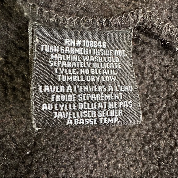 Kuhl Womens Alfpaca Fleece Full Zip Hoodie Jacket XLarge Black Thumb Holes - Picture 8 of 8